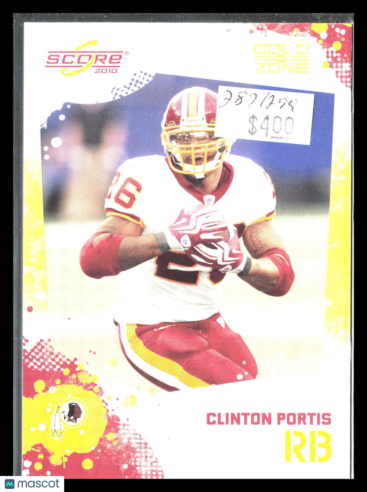 Clinton Portis 2010 Score #295    Washington Redskins