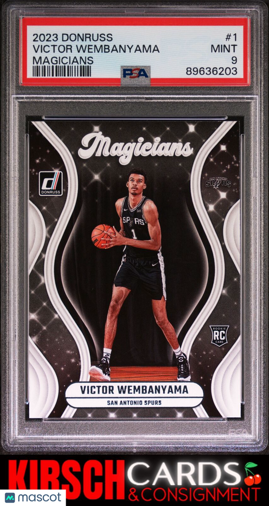 Victor Wembanyama 2023 Panini Donruss Magicians #1 PSA 9 Spurs