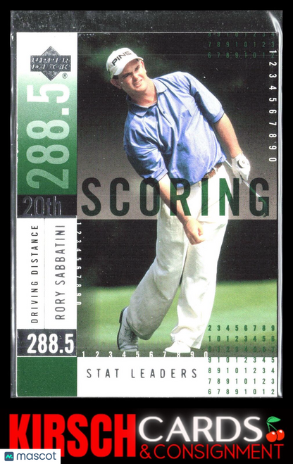 Rory Sabbatini 2002 Upper Deck Scoring Stat Leaders #SL8