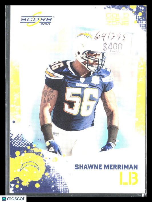 Shawne Merriman 2009 Score #244    San Diego Chargers