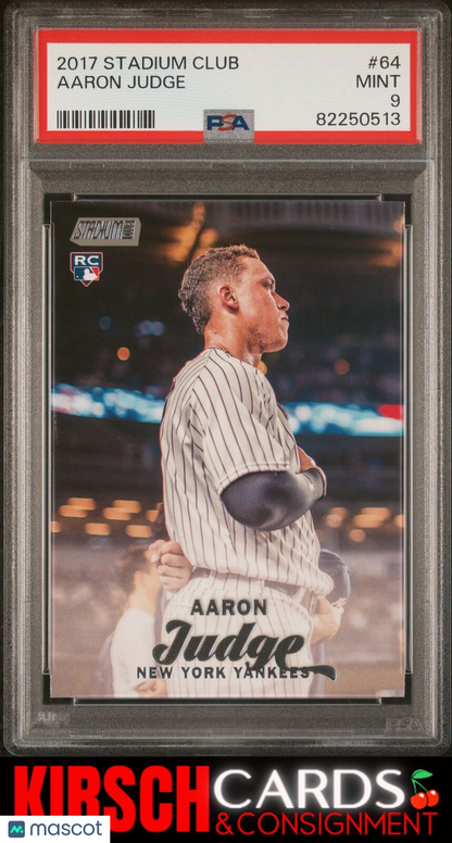 Aaron Judge 2017 Stadium Club RC #64 PSA 9