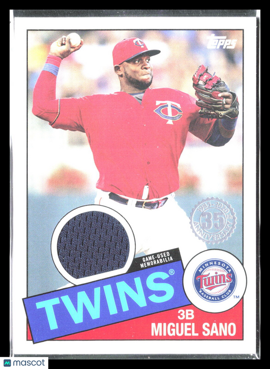 Miguel Sano 2020 Topps #85TR-MSA    1985 35th Anniversary Relics (Series 2)