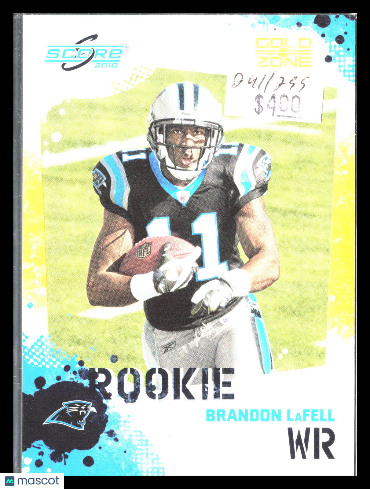 Brandon LaFell 2010 Score #312    Carolina Panthers