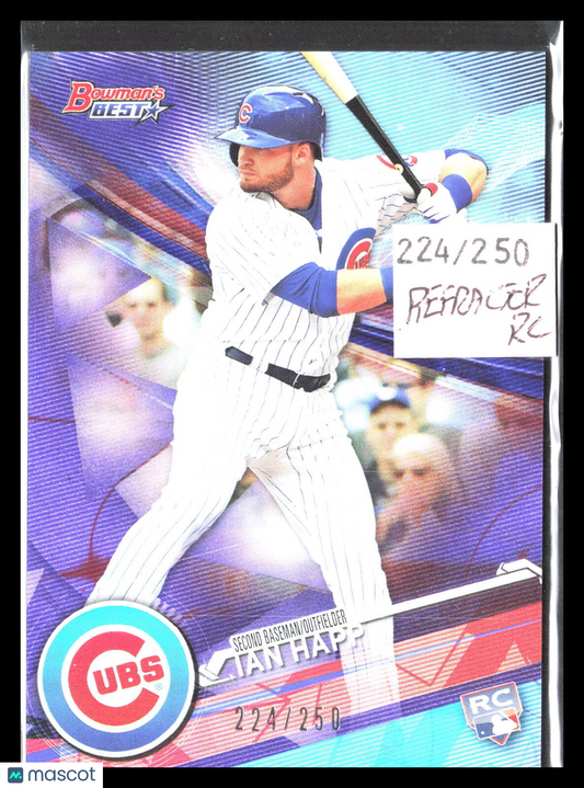 Ian Happ 2017 Bowman's Best #38    Purple Refractor Chicago Cubs