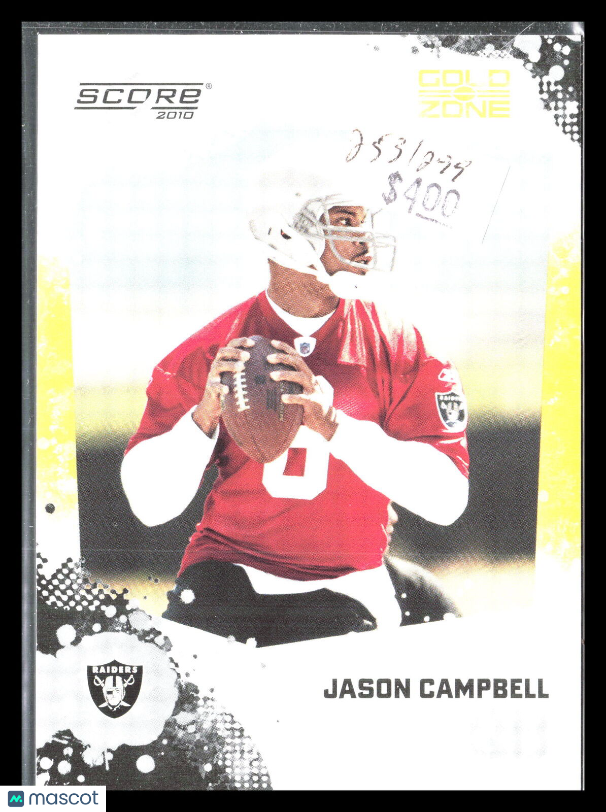 Jason Campbell 2010 Score #209    Oakland Raiders