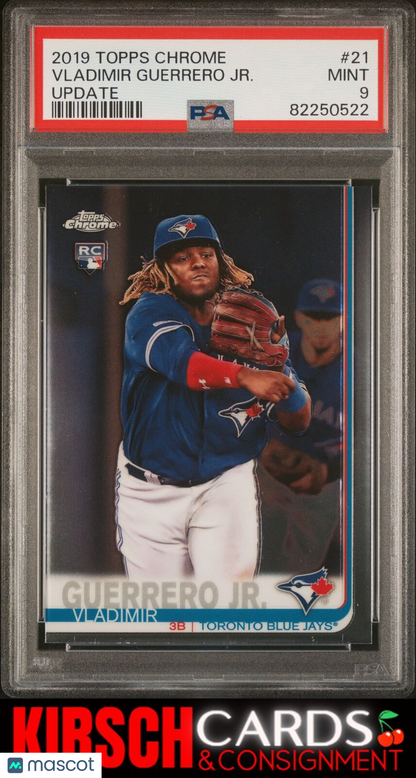 Vladimir Guerrero Jr. 2019 Topps Chrome Update RC #21 Update PSA 9