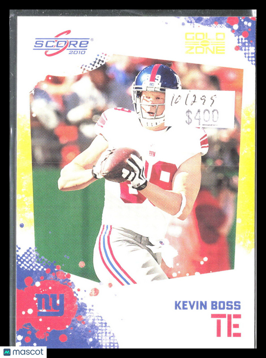 Kevin Boss 2010 Score #193    New York Giants