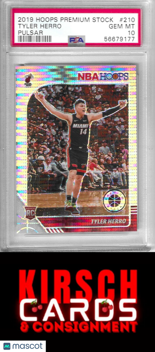 Tyler Herro 2019 Hoops Premium Stock #210 RC    Prizms Pulsar (Miami Heat)