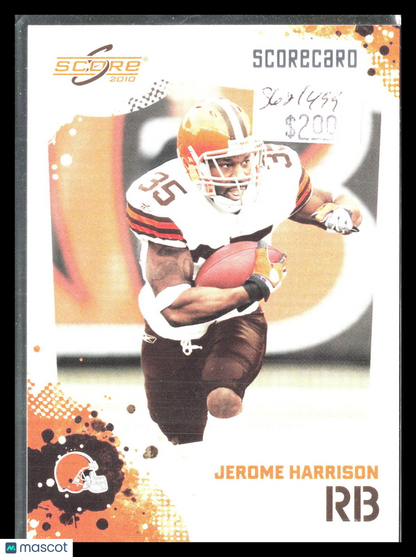 Jerome Harrison 2010 Score #68    Cleveland Browns