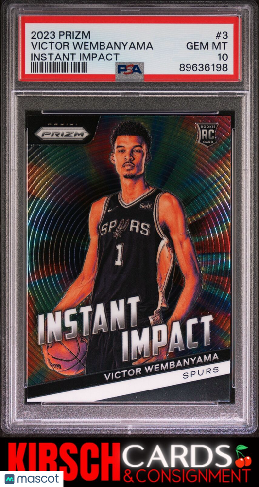 Victor Wembanyama 2023 Panini Prizm Instant Impact #3 Instant Impact PSA 10