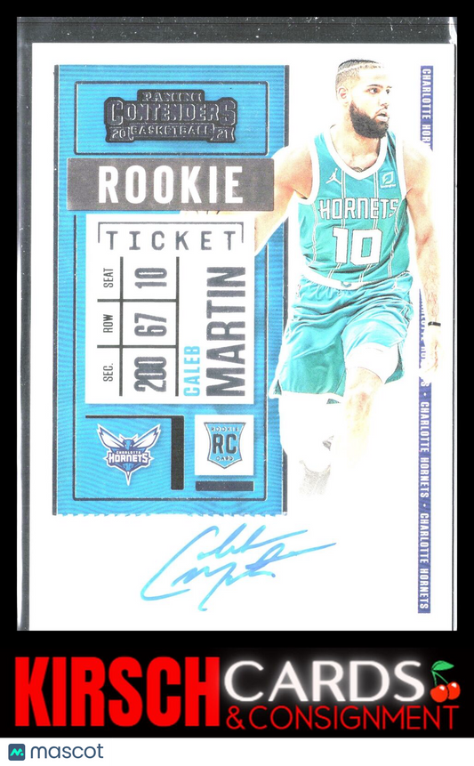 Caleb Martin 2020-21 Panini Contenders #154 RC Season Ticket Premium  Auto