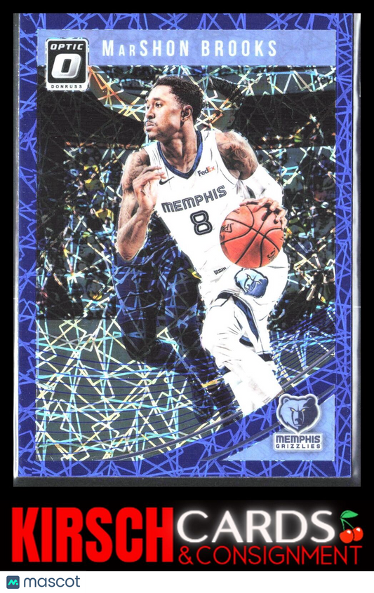 MarShon Brooks 2018 2018-19 Donruss Optic #114 Blue Velocity Memphis Grizzlies