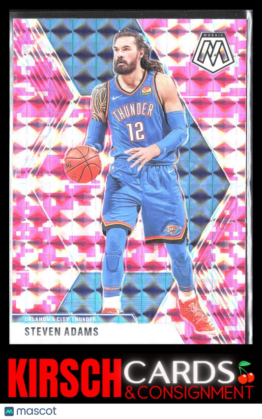 Steven Adams 2019 2019-20 Panini Mosaic #173 Camo Pink Oklahoma City Thunder