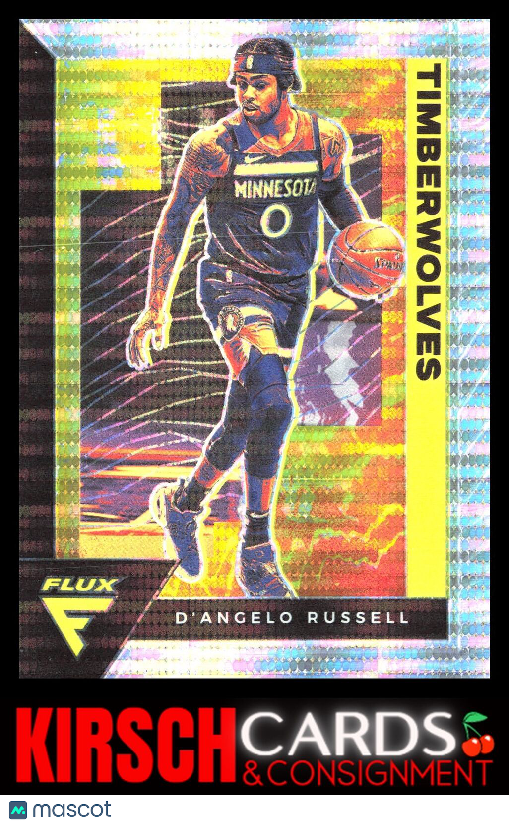 D'Angelo Russell 2020 2020-21 Panini Flux #105 Pulsar Minnesota Timberwolves