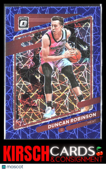 Duncan Robinson 2021 2021-22 Donruss Optic #89 Blue Velocity Miami Heat