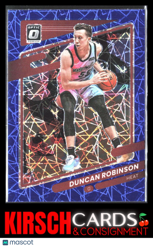 Duncan Robinson 2021 2021-22 Donruss Optic #89 Blue Velocity Miami Heat