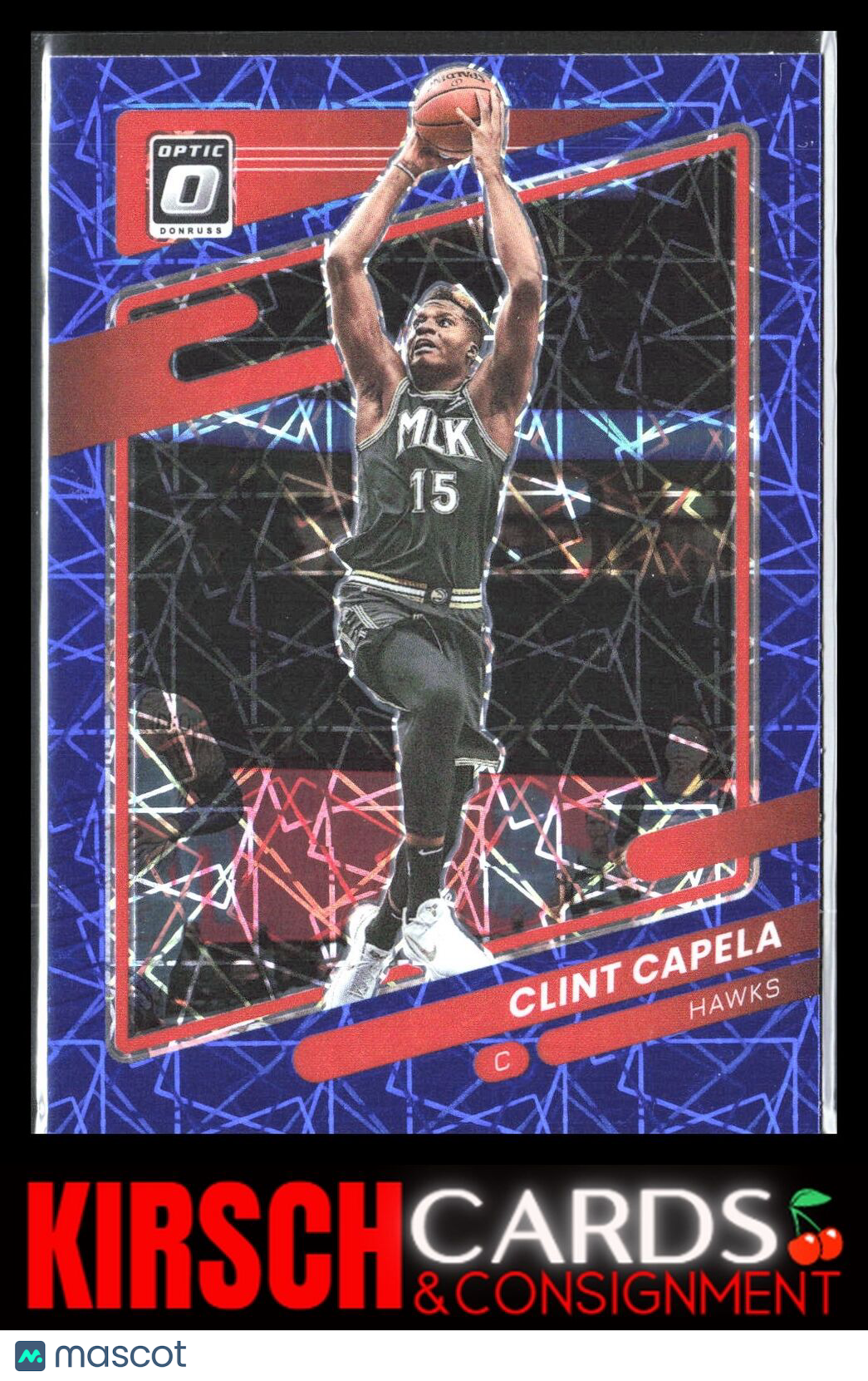 Clint Capela 2018 2018-19 Donruss Optic #62 Blue Velocity Houston Rockets