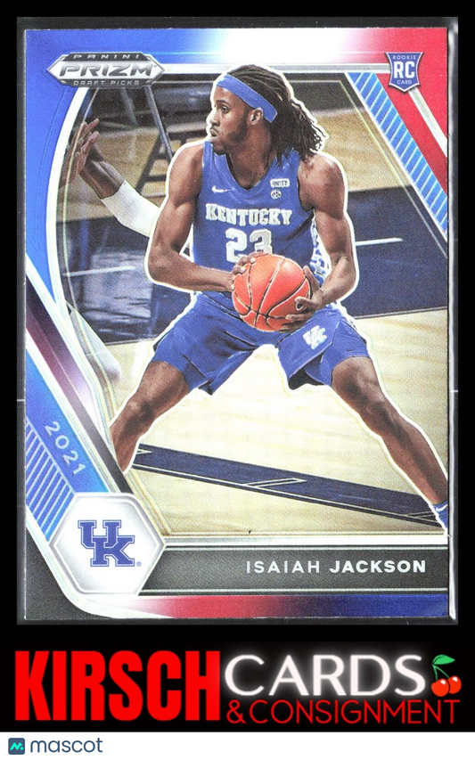 Isaiah Jackson 2021 2021 Panini Prizm Draft Picks #16 Red White Blue Kentucky