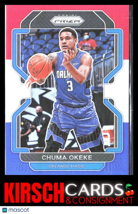 Chuma Okeke 2021 2021-22 Panini Prizm #146 Red White and Blue Orlando Magic