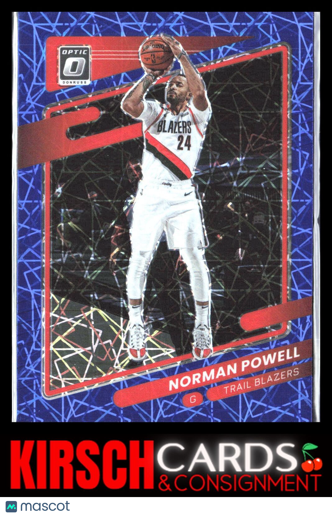 Norman Powell 2021 2021-22 Donruss Optic #121 Blue Velocity