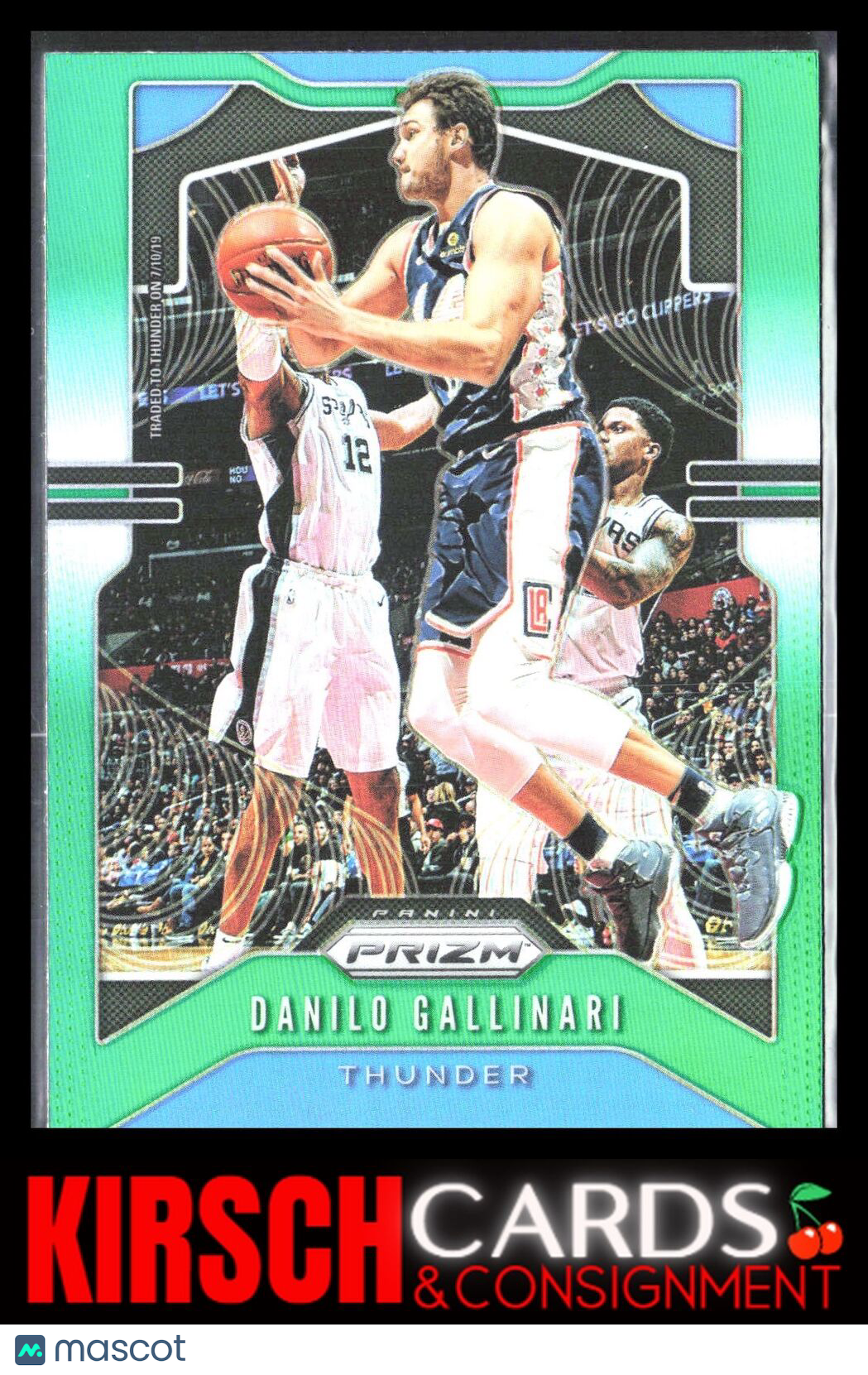 Danilo Gallinari 2019 2019-20 Panini Prizm #123 Prizms Green