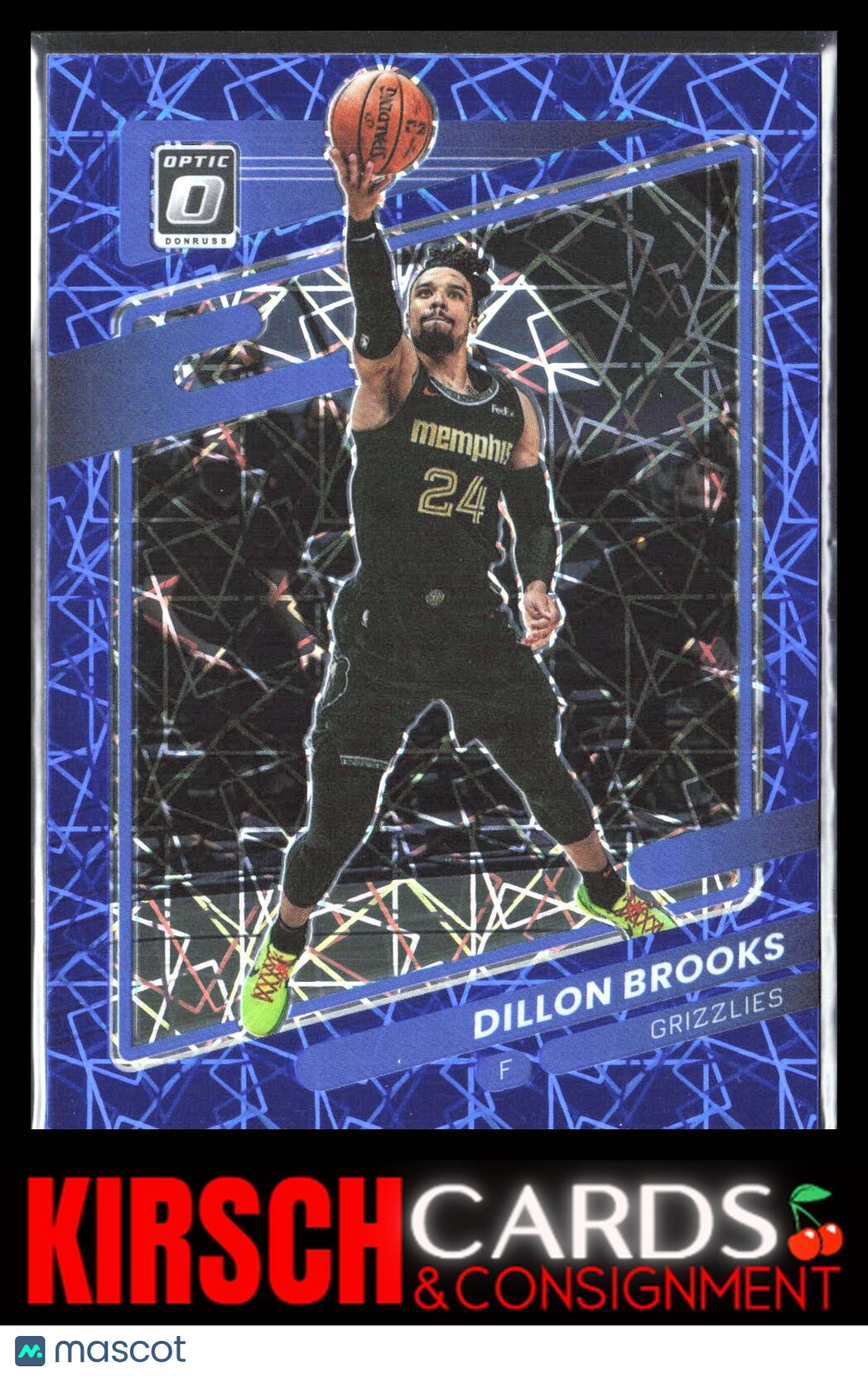 Dillon Brooks 2021 2021-22 Donruss Optic #136 Blue Velocity Memphis Grizzlies