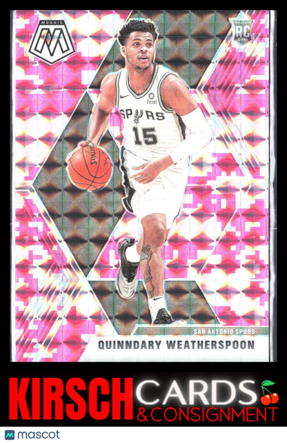 Quinndary Weatherspoon 2019 2019-20 Panini Mosaic #204 Camo Pink