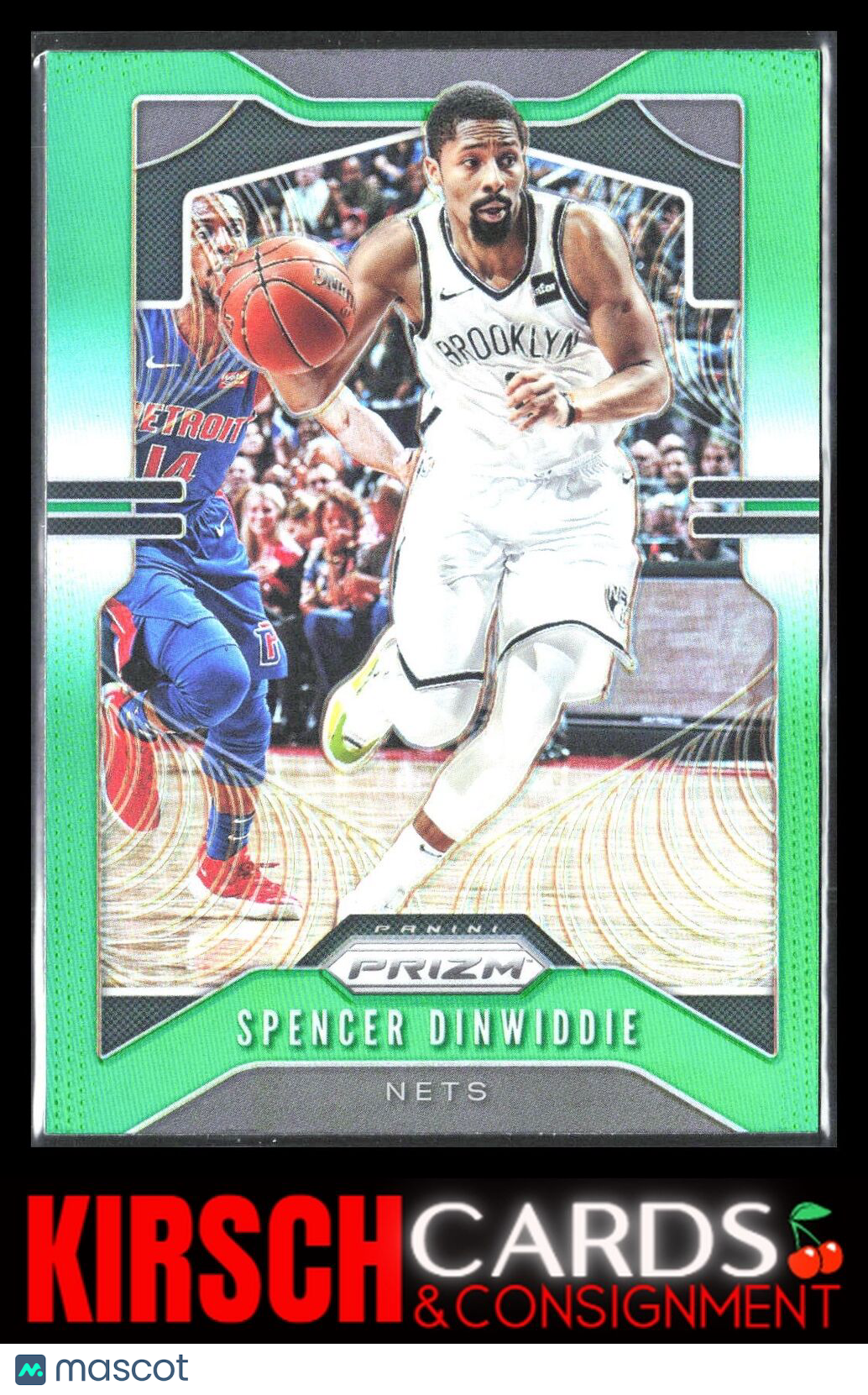 Spencer Dinwiddie 2019 2019-20 Panini Prizm #48 Prizms Green Brooklyn Nets