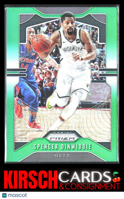 Spencer Dinwiddie 2019 2019-20 Panini Prizm #48 Prizms Green Brooklyn Nets