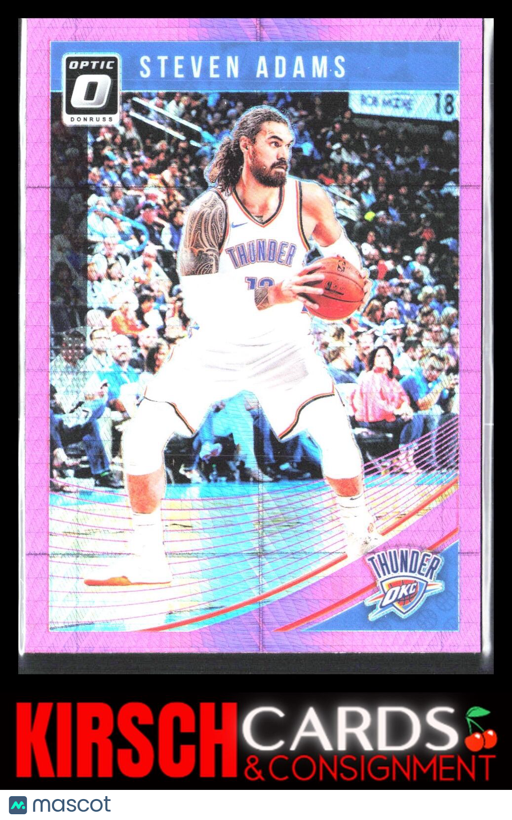 Steven Adams 2018 2018-19 Donruss Optic #137 Hyper Pink Oklahoma City Thunder