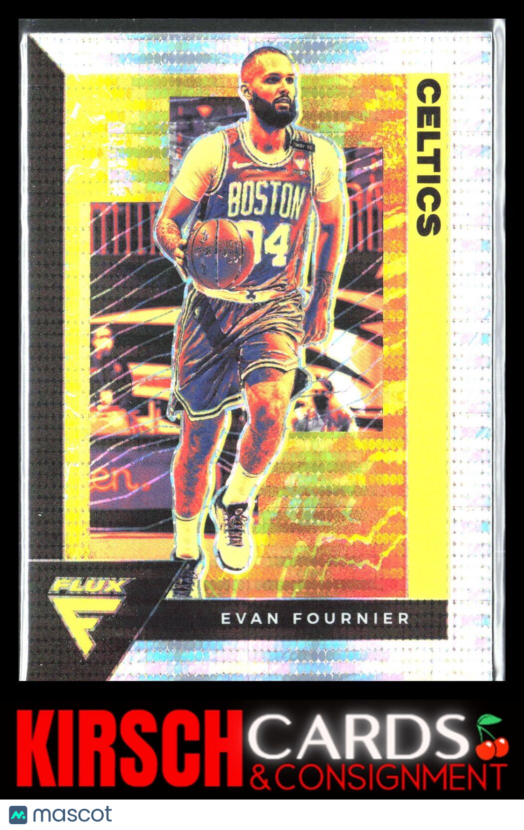 Evan Fournier 2020 2020-21 Panini Flux #11 Pulsar Boston Celtics