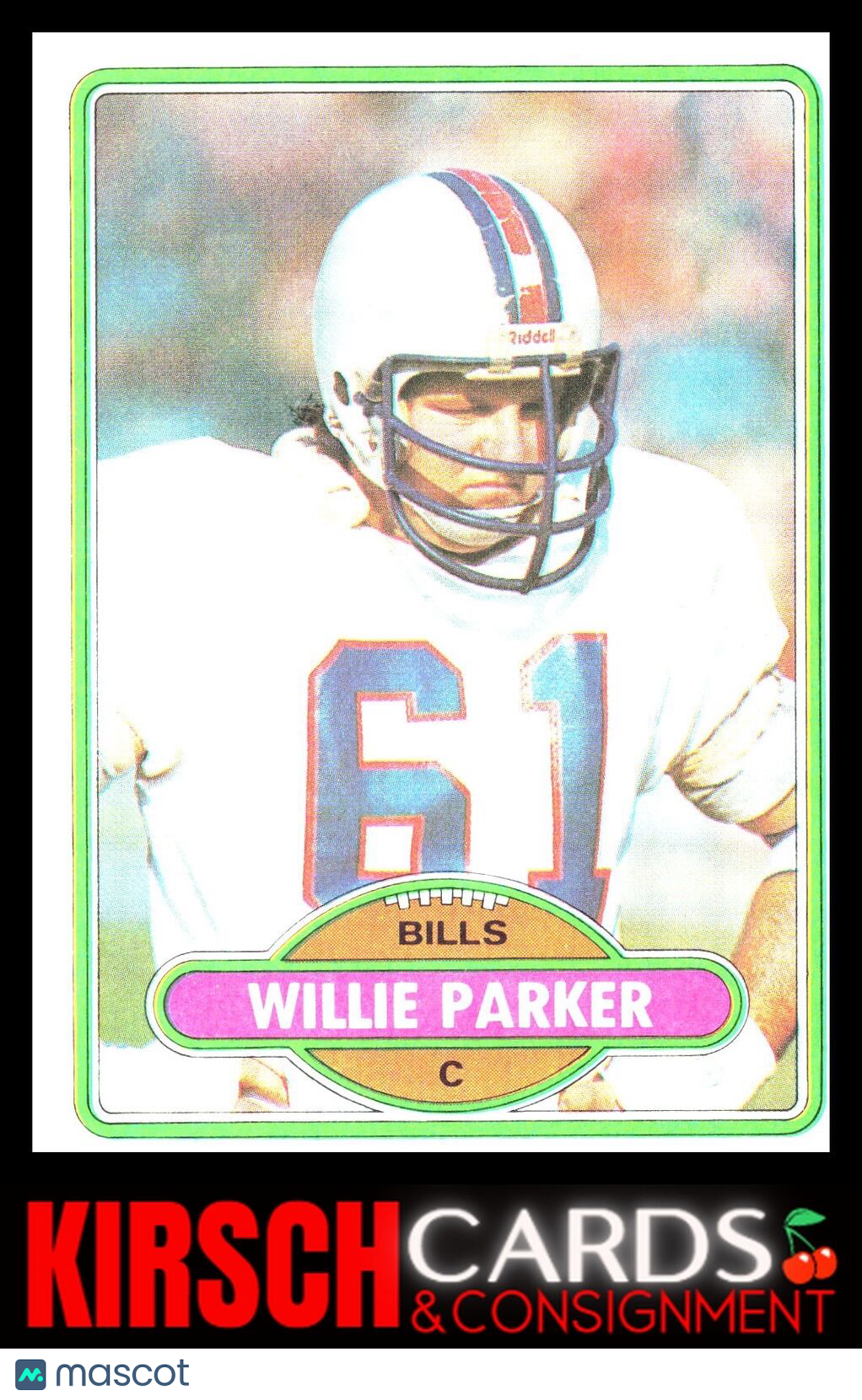 Willie Parker 1980 1980 Topps #368 Buffalo Bills