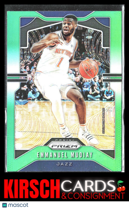 Emmanuel Mudiay 2019-20 Panini Prizm #176 Prizms Green Utah Jazz