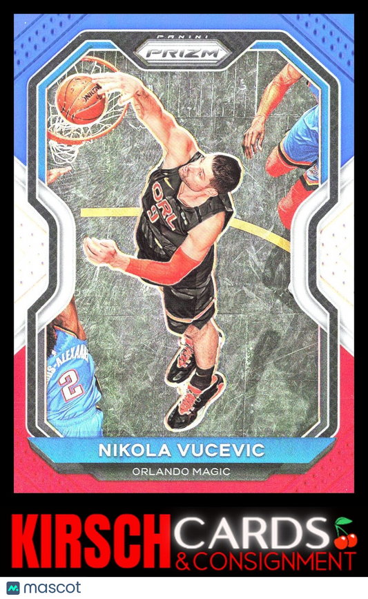 Nikola Vucevic 2020 2020-21 Panini Prizm #9 Red, White and Blue Prizms