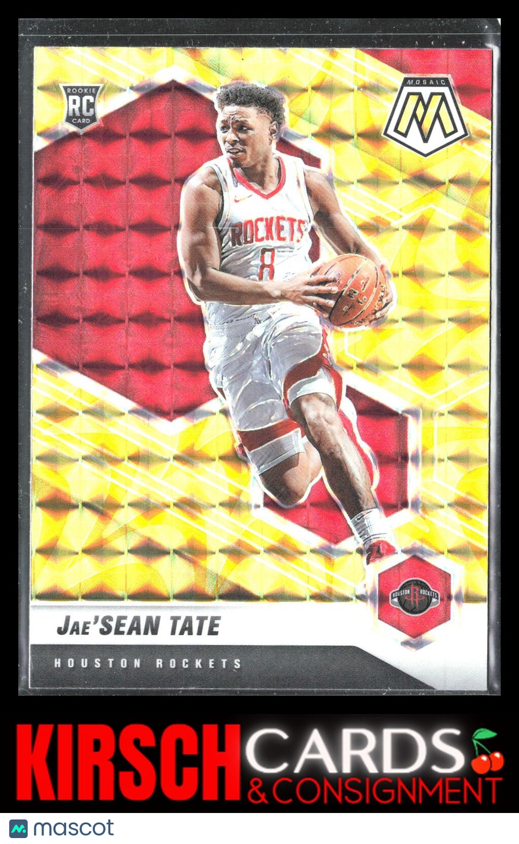 Jae'Sean Tate 2020 2020-21 Panini Mosaic #214 Mosaic Reactive Yellow