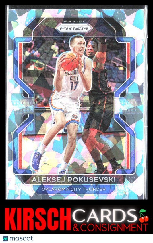 Aleksej Pokusevski 2021 2021-22 Panini Prizm #225 Ice Oklahoma City Thunder