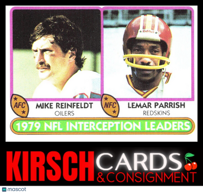 1979 Interception Leaders - Mike Reinfeldt / Lemar Parrish 1980 Topps #335