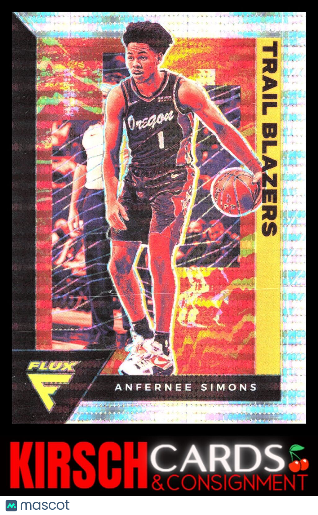 Anfernee Simons 2020 2020-21 Panini Flux #148 Pulsar Portland Trail Blazers