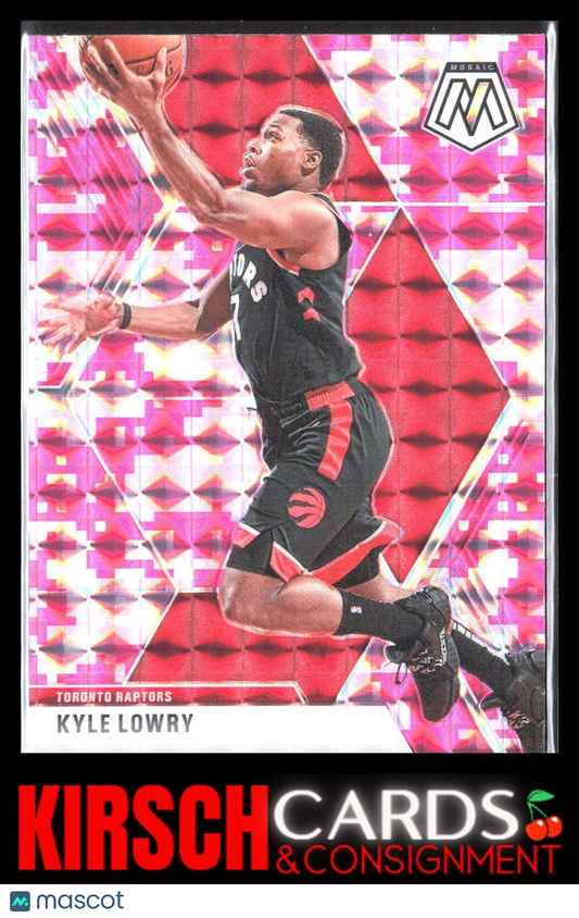 Kyle Lowry 2019 2019-20 Panini Mosaic #29 Camo Pink Toronto Raptors