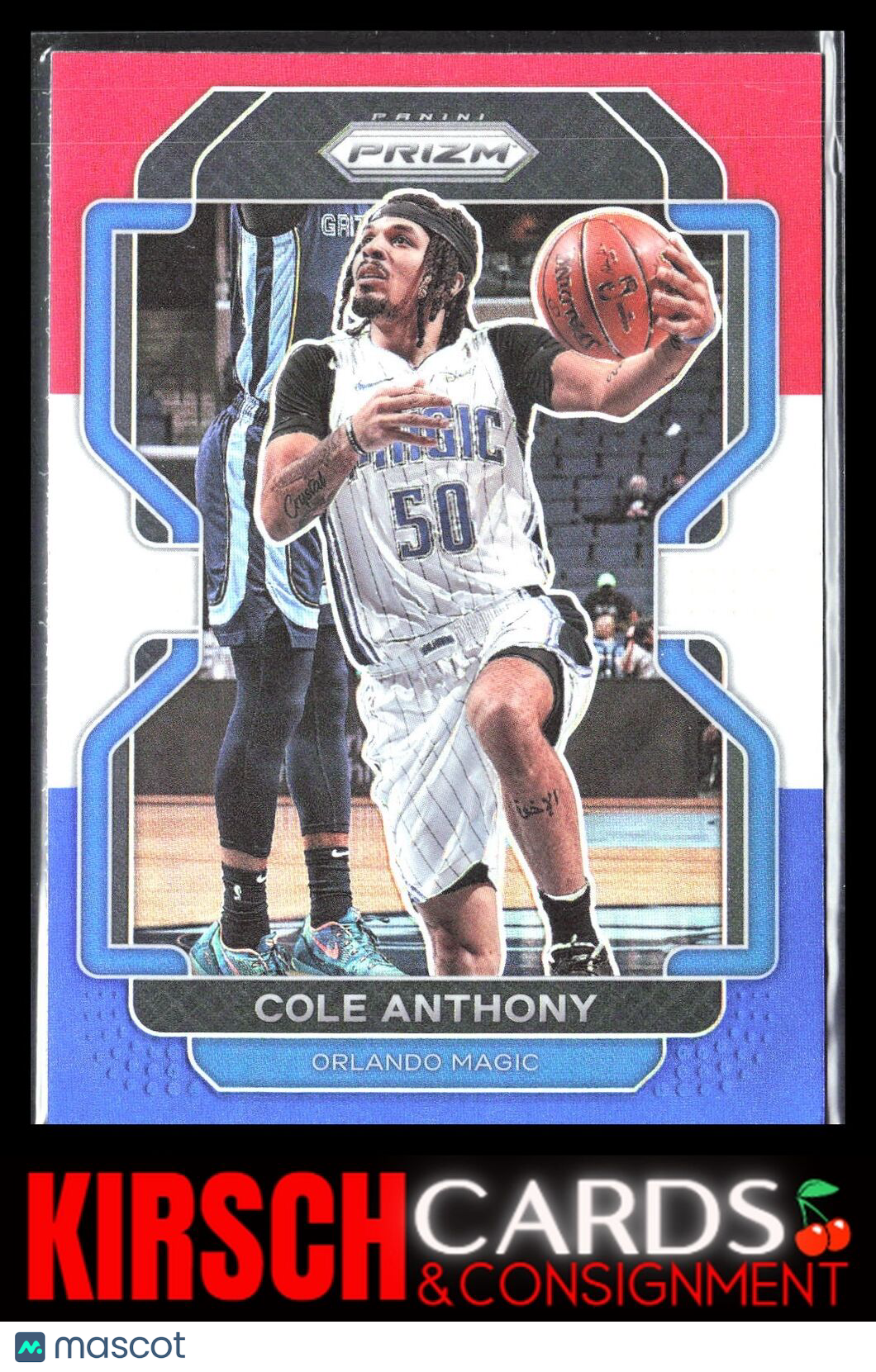 Cole Anthony 2021 2021-22 Panini Prizm #121 Red White and Blue Orlando Magic