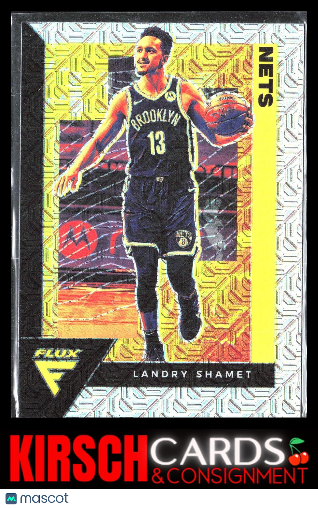 Landry Shamet 2020-21 Panini Flux #18 Silver Mojo Brooklyn Nets