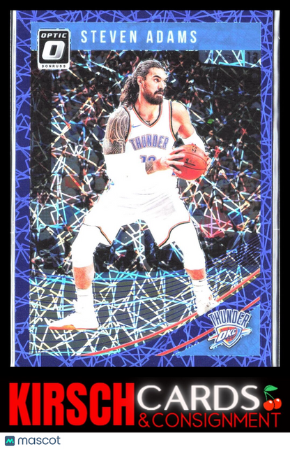 Steven Adams 2018 2018-19 Donruss Optic #137 Blue Velocity Oklahoma City Thunder