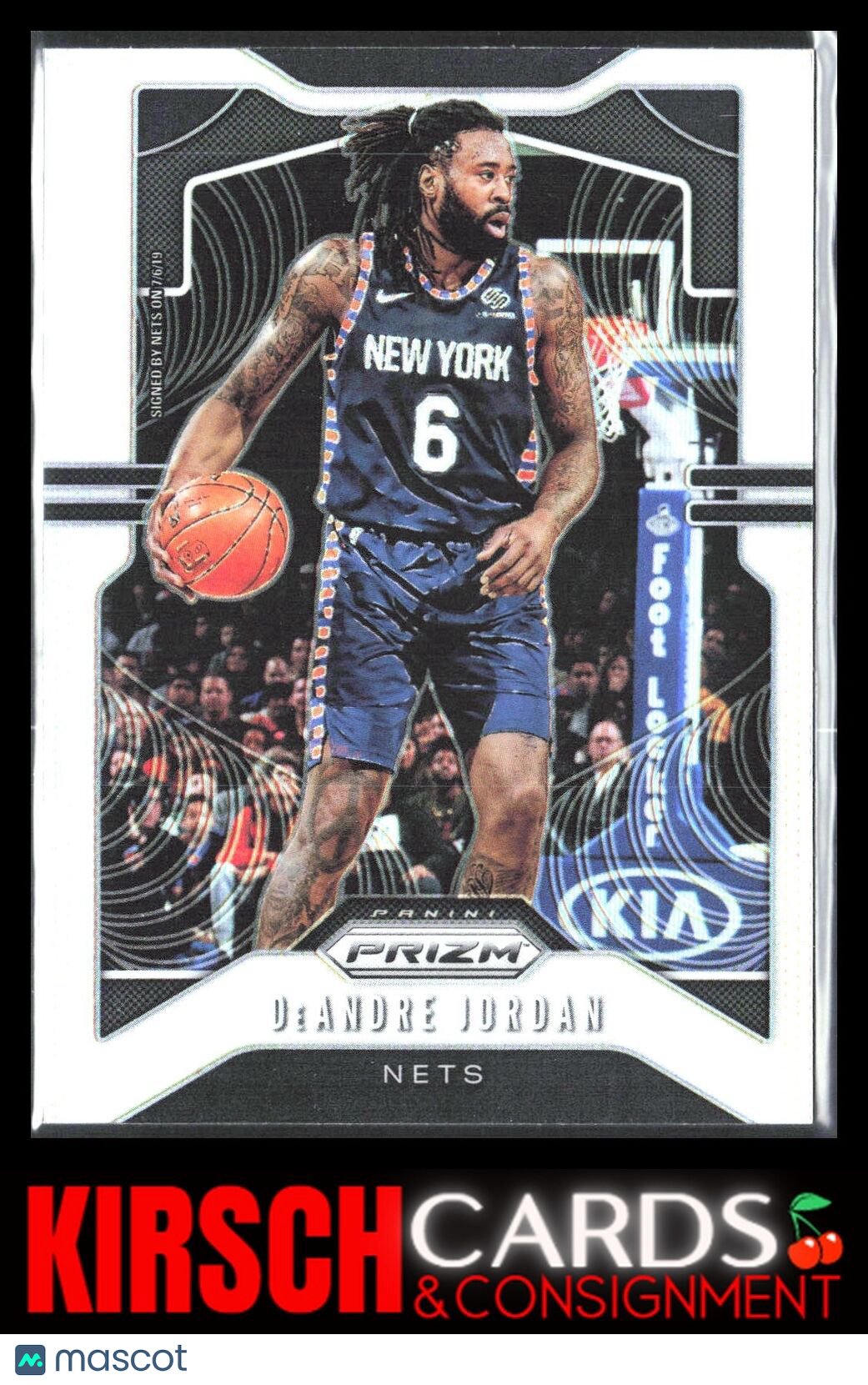 DeAndre Jordan 2019 2019-20 Panini Prizm #243 Prizms Silver Brooklyn Nets