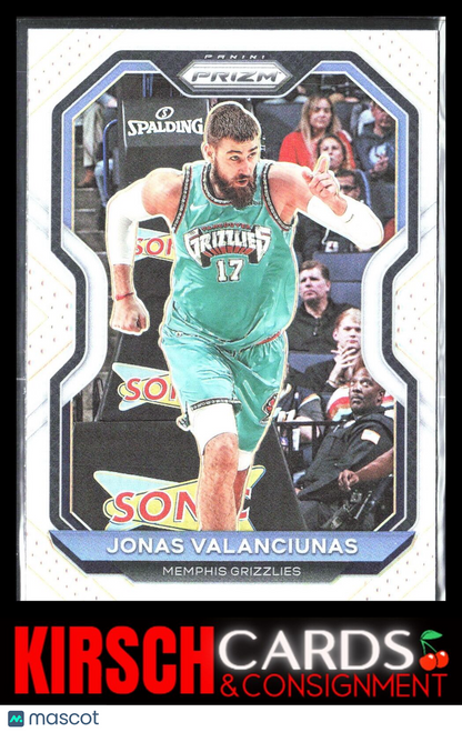 Jonas Valanciunas 2020 2020-21 Panini Prizm #188 Silver Prizms Memphis Grizzlies