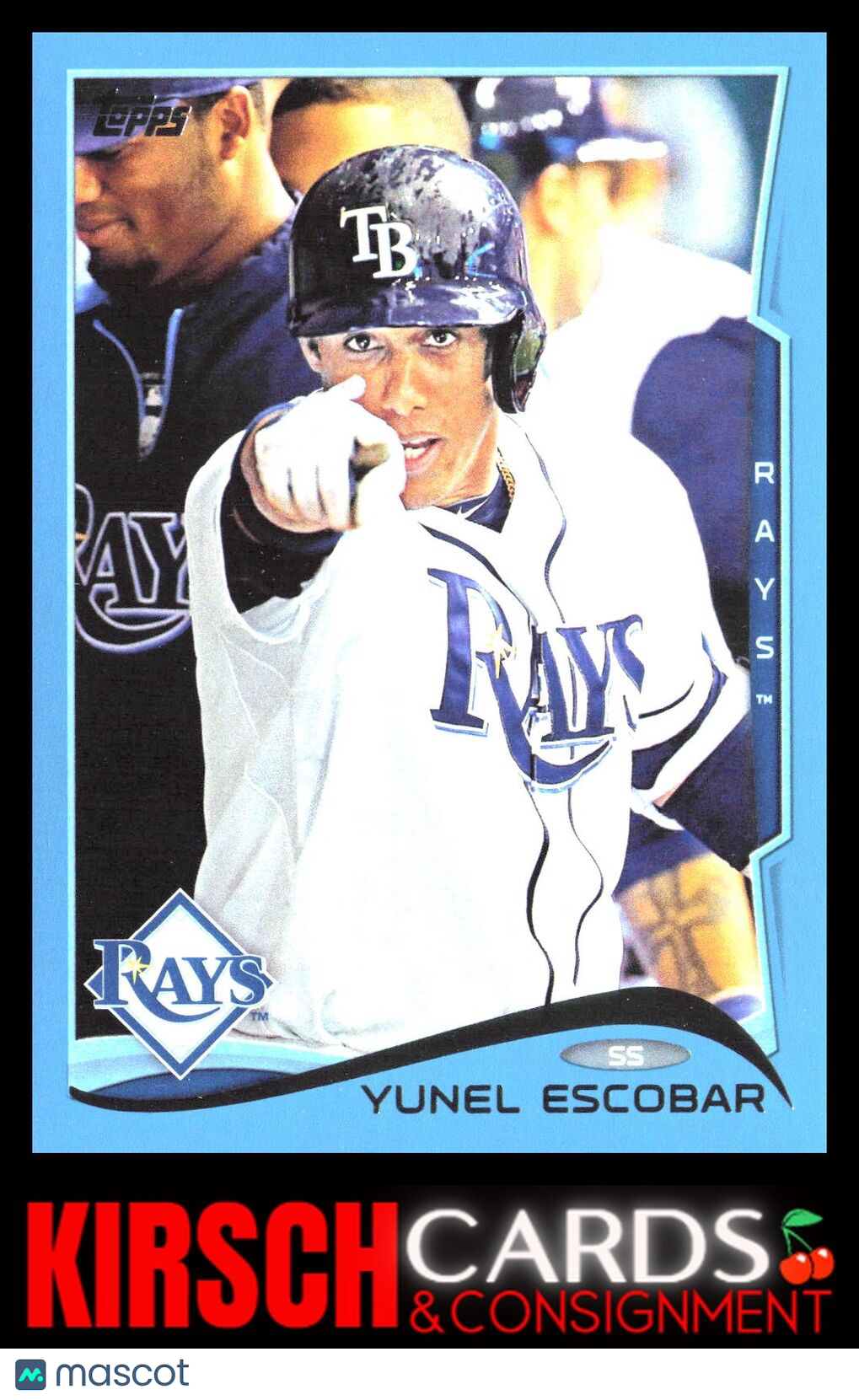 Yunel Escobar 2014 2014 Topps #184 Blue Tampa Bay Rays