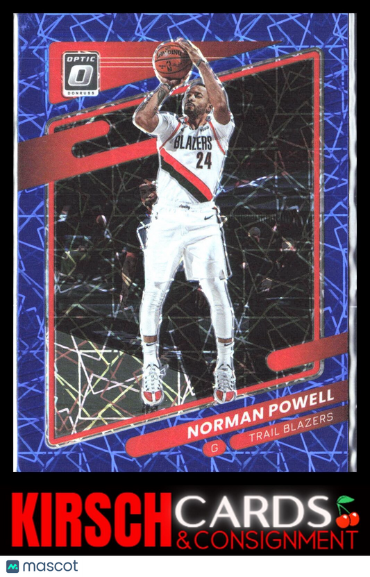 Norman Powell 2021 2021-22 Donruss Optic #121 Blue Velocity Portland