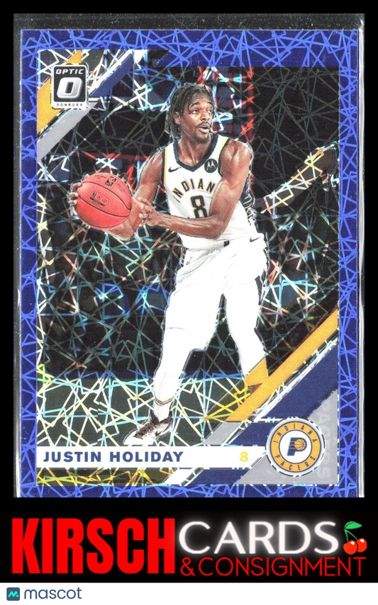 Justin Holiday 2019 2019-20 Donruss Optic #128 Blue Velocity Indiana Pacers