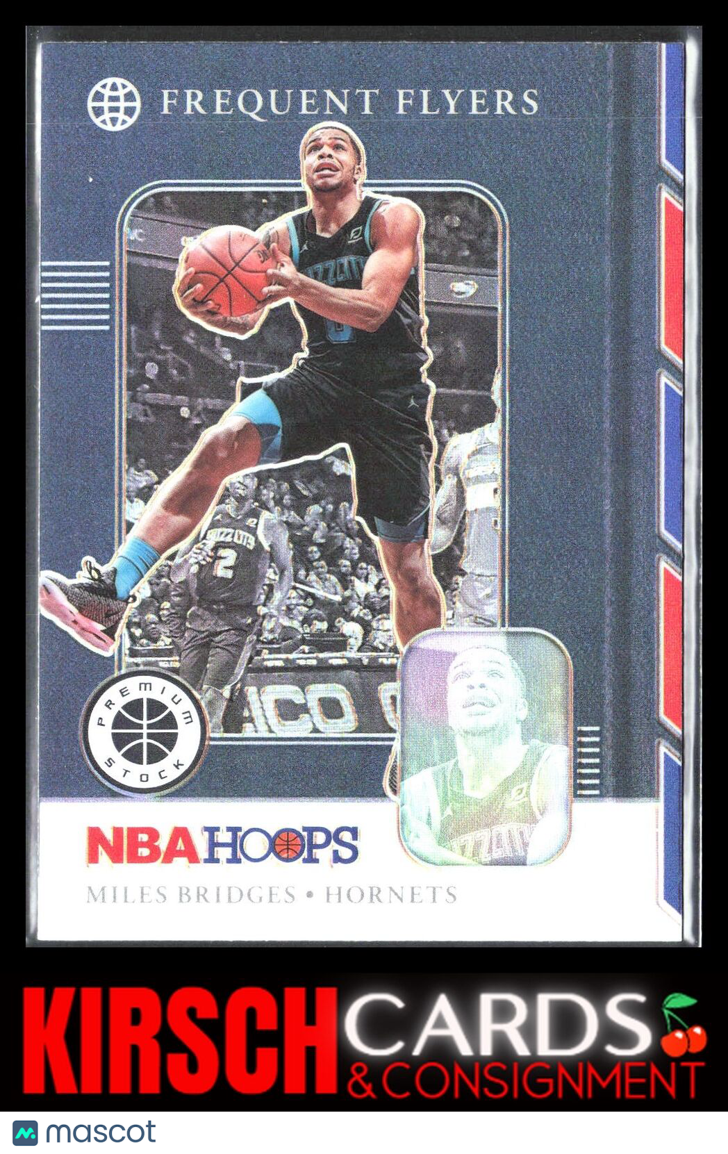 Miles Bridges 2019 2019-20 Hoops #5 Frequent Flyers Holo Charlotte Hornets