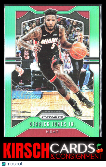 Derrick Jones Jr. 2019 2019-20 Panini Prizm #150 Prizms Green Miami Heat