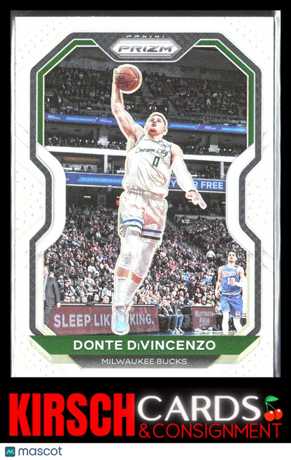 Donte DiVincenzo 2020 2020-21 Panini Prizm #50 Silver Prizms Milwaukee Bucks